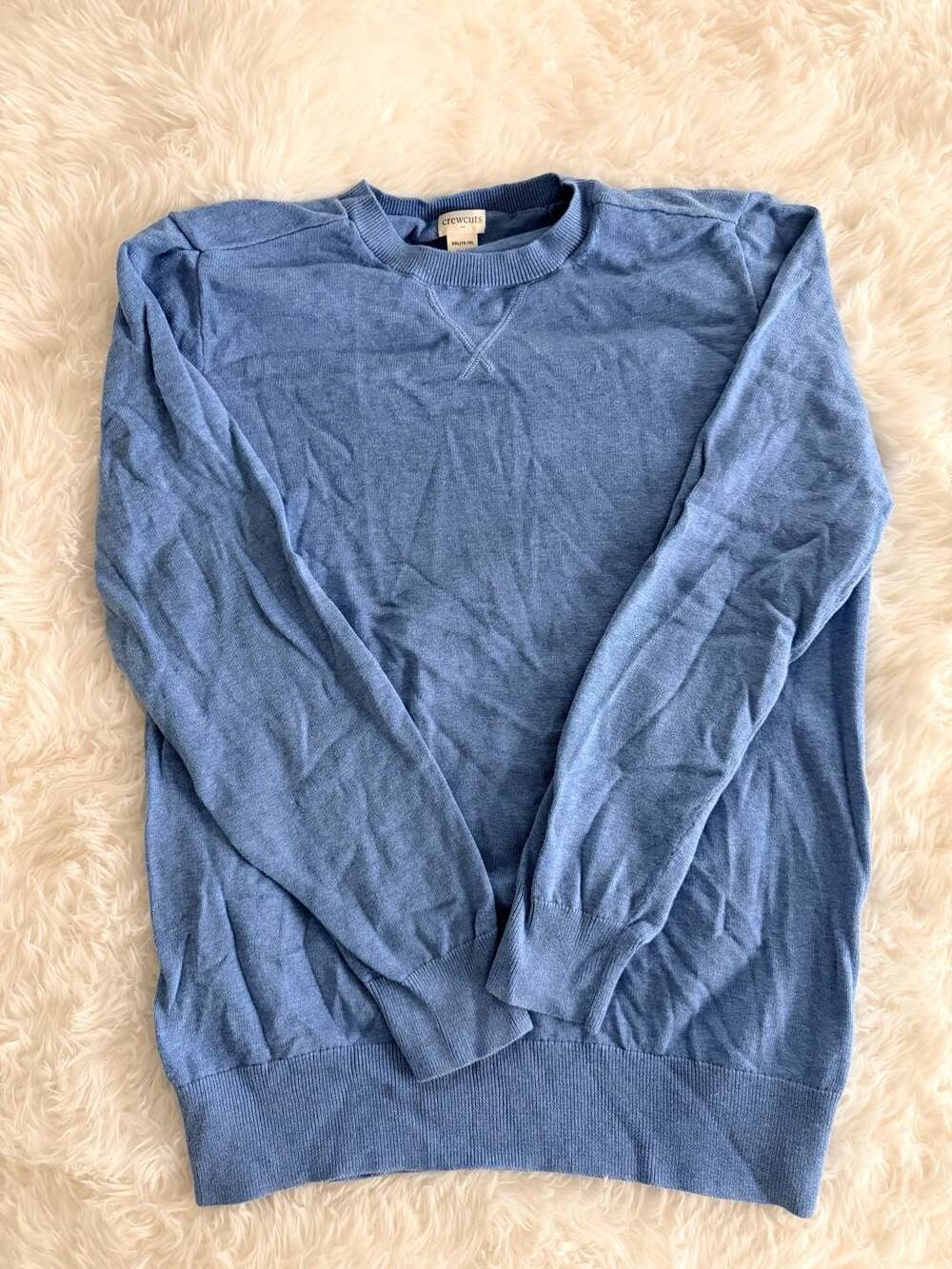 Crewcuts Boys Blue Crewneck Sweater Size XXL (15-16)